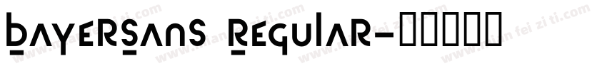 BayerSans Regular字体转换
